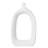 Keiko 15" Modern Open Hole Ceramic White Vase-1735245179