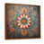 Toile avec cadre flottant brun