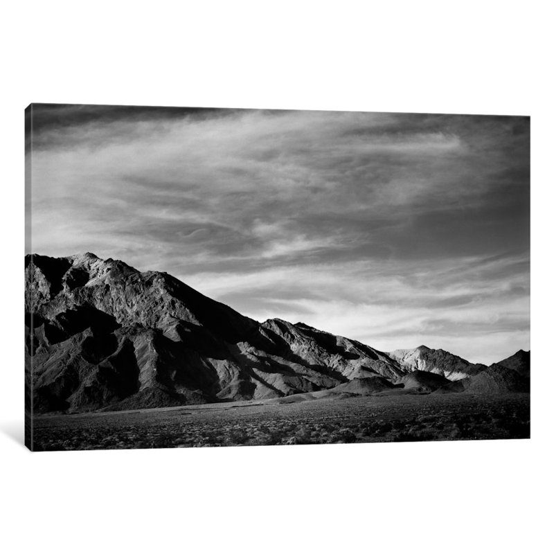 « near deces valley » par ansel adams, reproduction de photo sur toile tendue, H 18 po x l 26 po x P 1,5 po, Pas de tapis