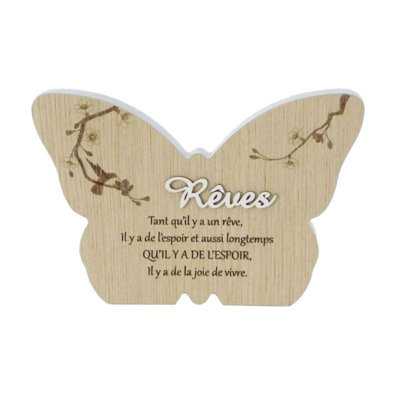 Enseigne en forme de papillon "Reves"