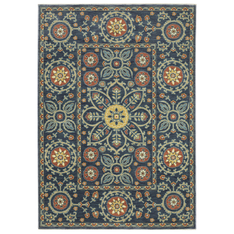 Oriental Indoor Rug, Rectangle 3'3" x 5'