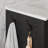 Vicky 36" Modern Black Single Bathroom Vanity With Integral White SMC Sink And Gold Hardware