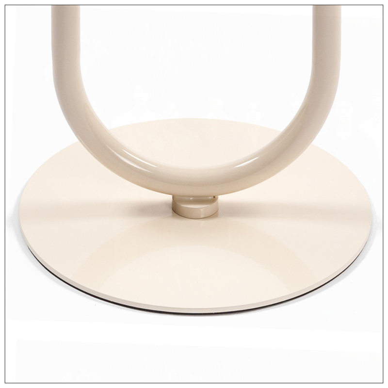 Table basse de salon, Blanc, crème, H 24 po x L 17,7 po x l 17,7 po