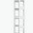 4-Tier Steel Rotating Bookshelf with 360° Wheels, Book Rack-60117728