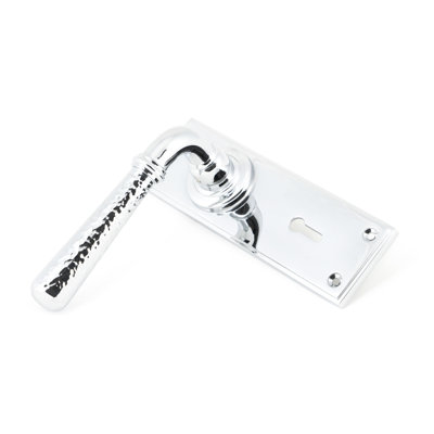 Hammered Newbury Lock Door Handle