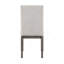 Ensemble 2 pièces de chaises de salle à manger avec siège et dossier rembourrés en tissu beige