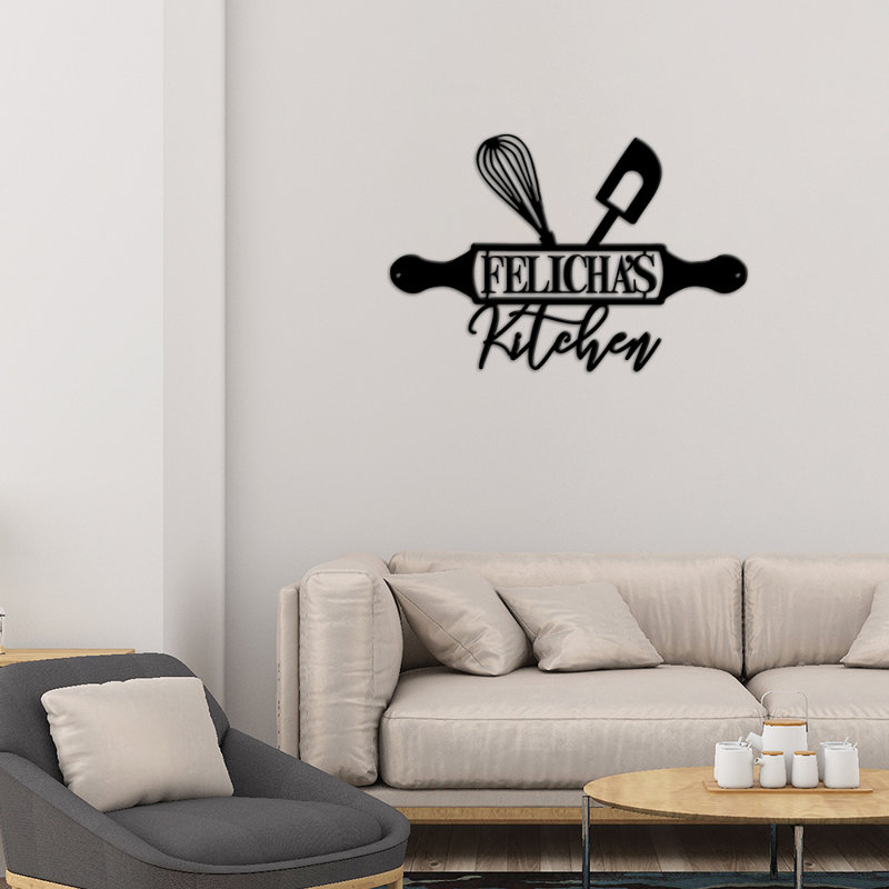 Enseigne de monogramme de restaurant personnalisée