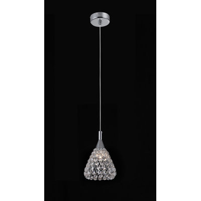 1 - Light Chrome Crystal Pendant