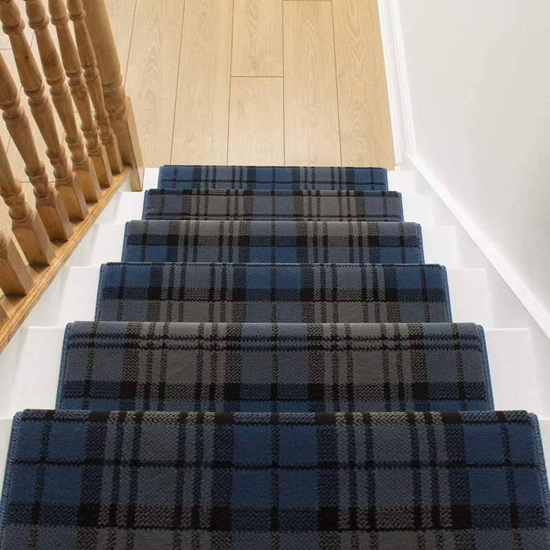Stair Runner Abrams Plaid Indoor Area Rug, Runner 600cm x 80cm