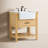 Pelaghia 30'' Single Bathroom Vanity with Carrara Marble Top-1471006159