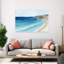 Waves Embrace The Sandy Shore Coastal, art mural-17742960