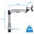 Mount-It Universal Height Adjustable Single Monitor Desk Mount Fits Up to 32" Screens | Silver