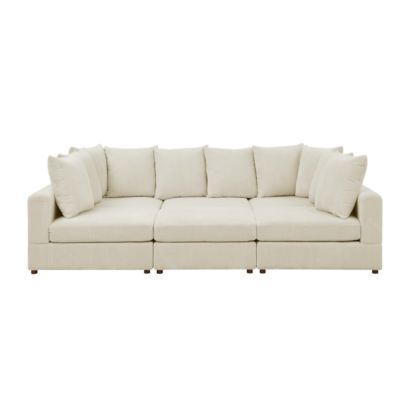 Haven 6 - Piece Modular Corduroy Sectional