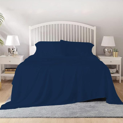 100% Egyptian Cotton Twin Size Sheet Set 1000 Thread Count Luxury Ultra Soft Bed Sheets Fits Mattress Upto 18" Inch Deep Pocket, Twin Size - White Solid
