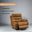 Toderita Dual Motor Power Swivel Recliner Chair-107909609