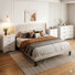 Masad 4-Piece Bedroom Set-White-Queen Size