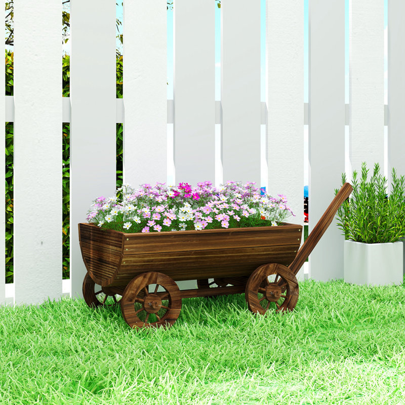 Boîte à fleurs en bois Outsunny
