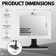 Fogless Vanity Shower Mirror with 360-Degree Adjustable Bracket