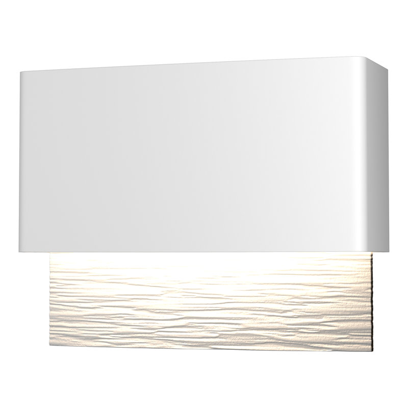 Stratum Integrated LED Outdoor Flush Mount, 7.4" H x 9.5" W x 3.7" D, Coastal White, Coastal White