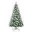 Sapin de Noël artificiel enneigé 6 pi avec pommes de pin
