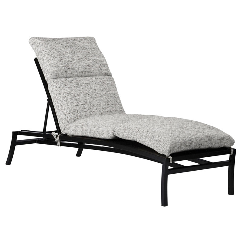 Aire 80.5" Long Reclining Single Chaise with Cushions, No Welt, Verona Fossil
