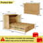 Armoire lit escamotable moderne avec tiroir de rangement, station de charge USB et conception pliable