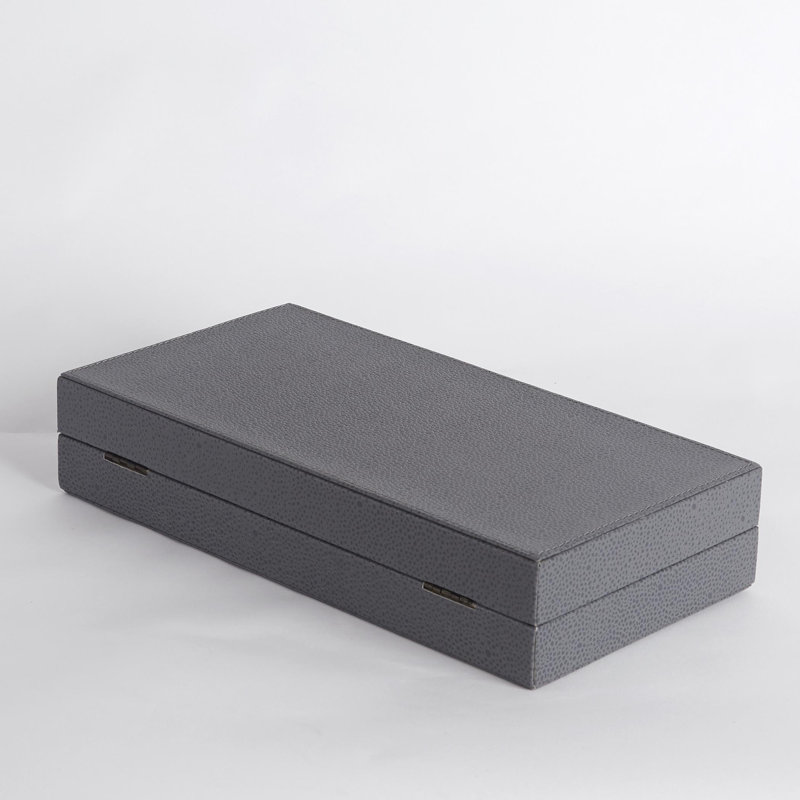 Alpen Box-Bark-Lg, Blue, 2.75" H x 14" W x 7" D