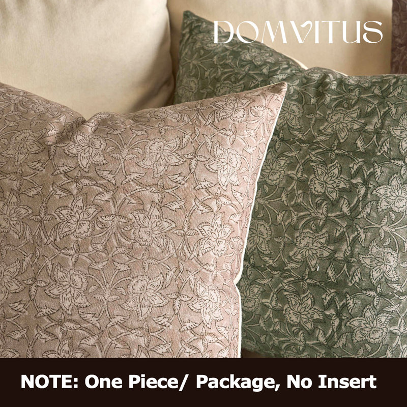 Housse de coussin Pienza, 18"H x 18"W, Brown