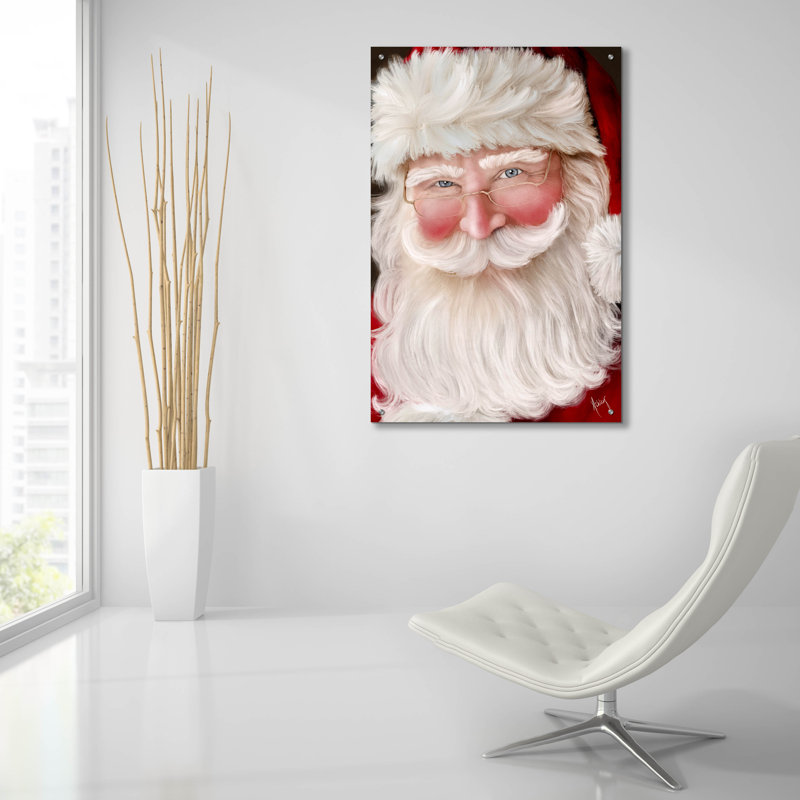 «Merry And Bright» par Ashley Bradley, art mural en verre acrylique, H 36 po x l 24 po