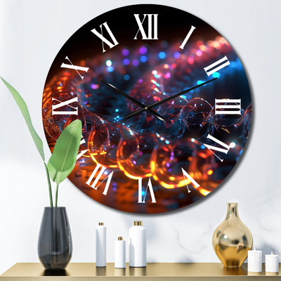 Horloge murale entrelacée à cristaux photoniques