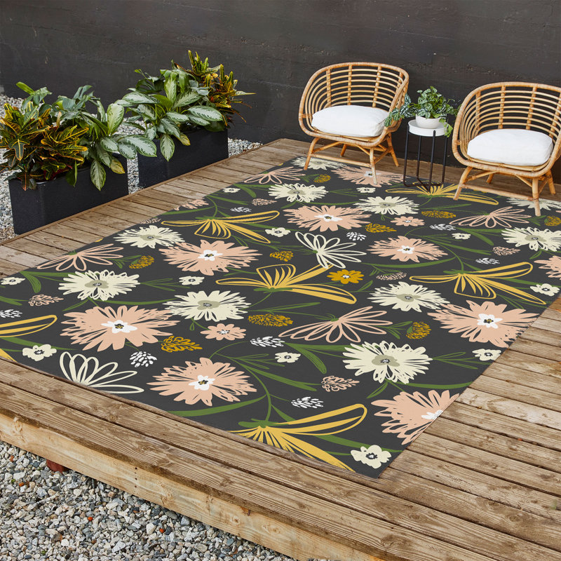 Tapis rectangulaire à motif antidérapant Maegan, Rectangle 8 pi x 12 pi