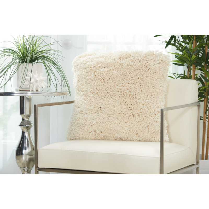 Housse de coussin carré et insert, Crème, 20 po X 20 po, Carré