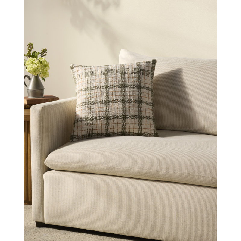Chris Loves Julia Walter Throw Pillow, 18"H x 18"W x 0.5"D