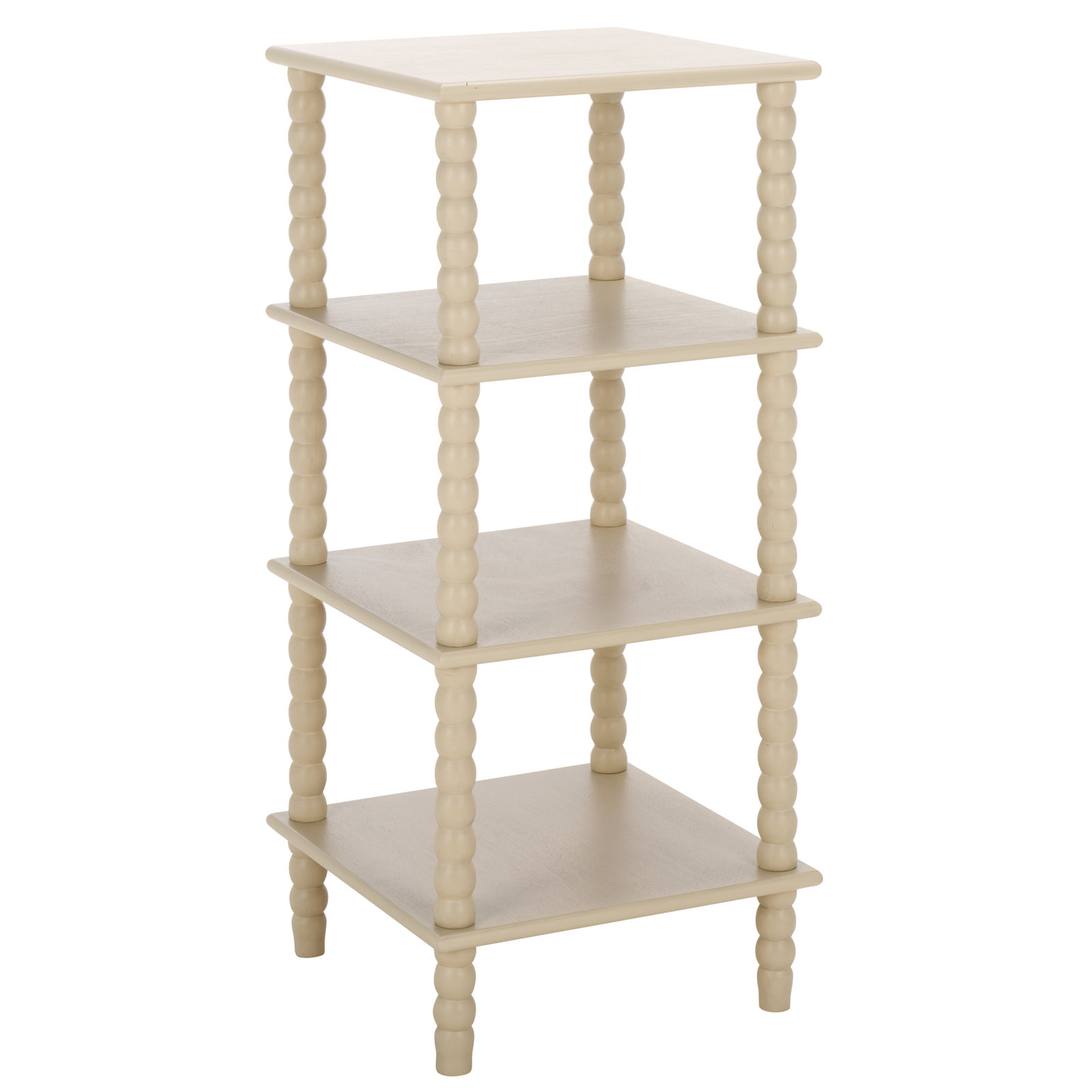 Dilyn 4 Tier Wood Shelving Unit - Thumbnail 4