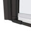 Porte de douche pivotante facile à installer avec verre trempé de 1/4 po - noir mat 36 000 fois ouvert-fermé