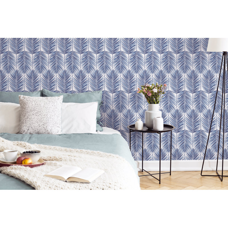 Transform Floral Vinyl Peel & Stick Wallpaper Roll, Blue