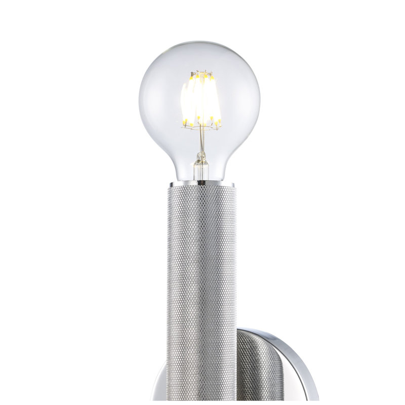 Cabot 2 - Light Dimmable Armed Sconce, 12" H x 4.7" W x 3.3" D, Polished Chrome