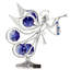 Figurine en cristal garniture cloutée pour jouer une trompette figurine