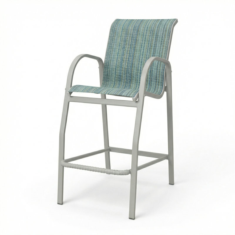 Tabouret de bar, Verre Nova / gris mat
