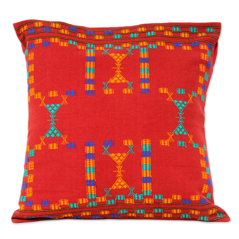 Geometric Cotton Pillow Cover
