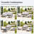 5 - Person Modular Patio Conversation Set with Cushions, 6-Piece Outdoor All-Weather Waterproof HIPS Sofa Seating Group, Gray-424651668
