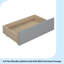 Lit plateforme double en bois avec espace de rangement multifonctionnel, table de chevet, 2 tiroirs, ports USB et bureau-1435904088