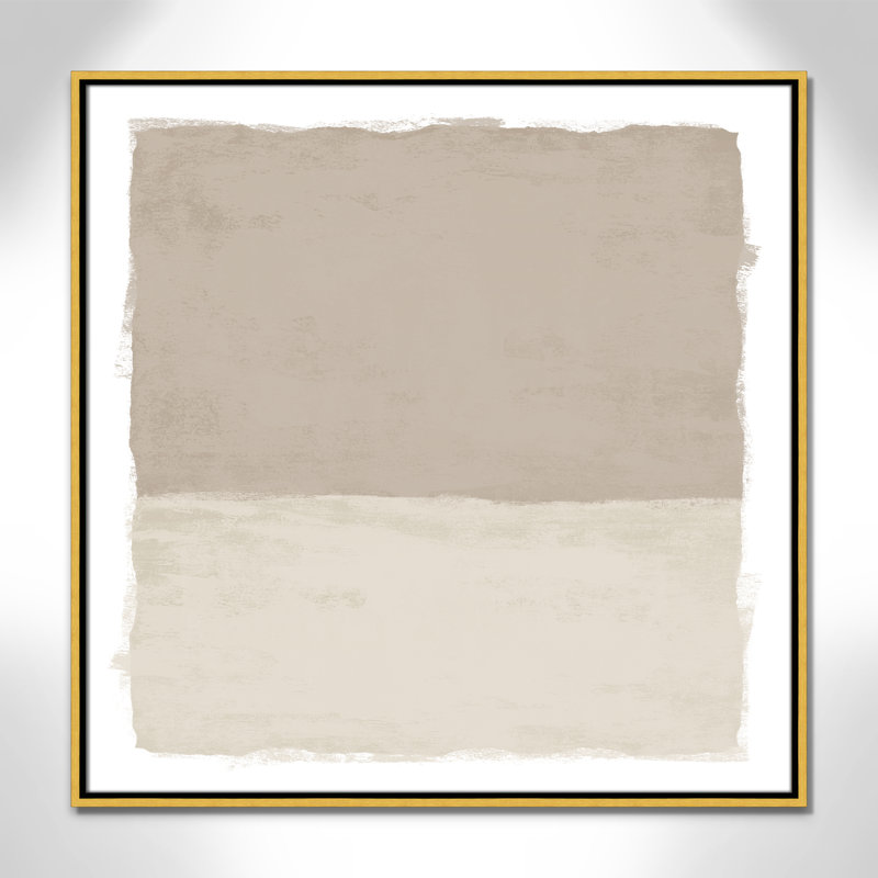 «Silent Sands I» par Natalie Carpentieri, H 31,5 po x l 31,5 po, Doré