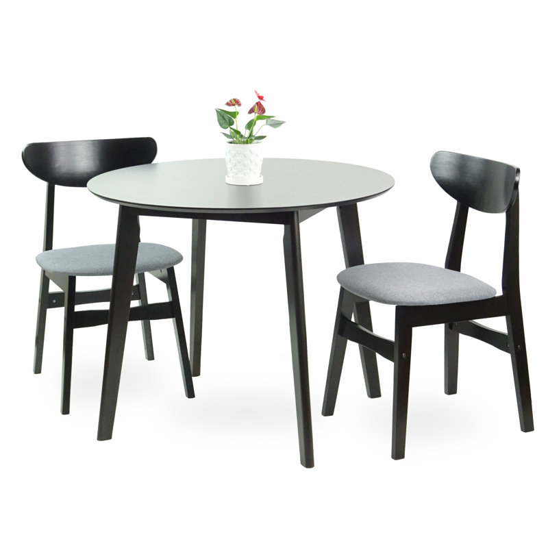 Jaremiah 2 - Person Four Leg Dining Set, Espresso
