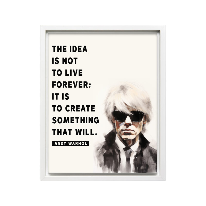 Not To Live Forever, Canvas, 18"H x 24"W, White Framed