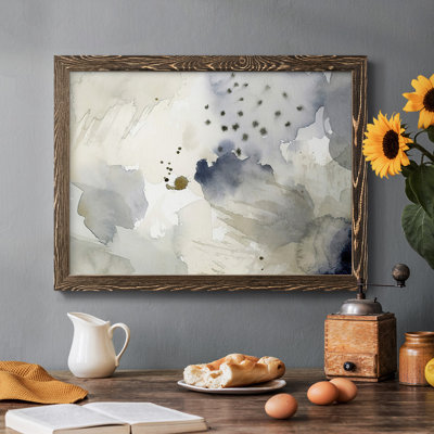 Bergamote séchée dans la brume II - Toile tendue avec châssis rustique