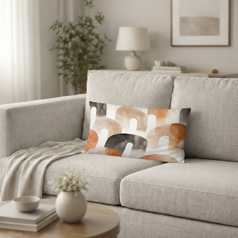 Coussin Arc - Coussin Boho, H 12 po x l 20 po