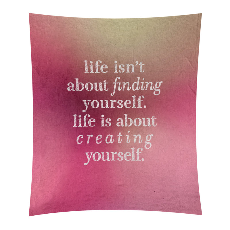 Tapisserie en polyester à créer vous-même quote, H 60 po x l 51 po, Lueur rose