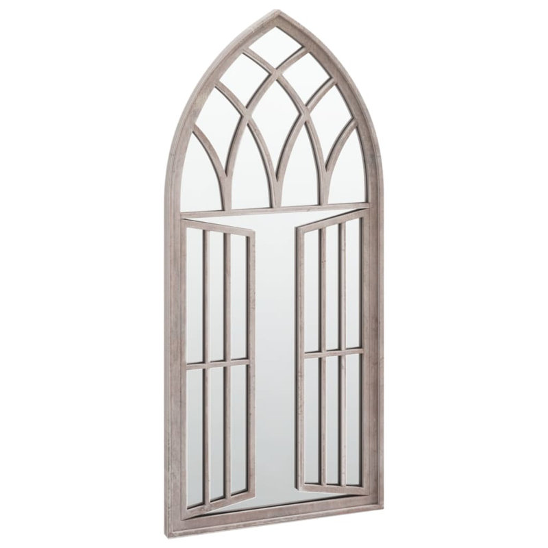 Ville Metal Flat Wall Mirror, 100cm H x 45cm W, Brown