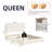 Bensu Boucle Upholstered Platform Bed，3-Piece Bedroom Sets-807834665-807834678